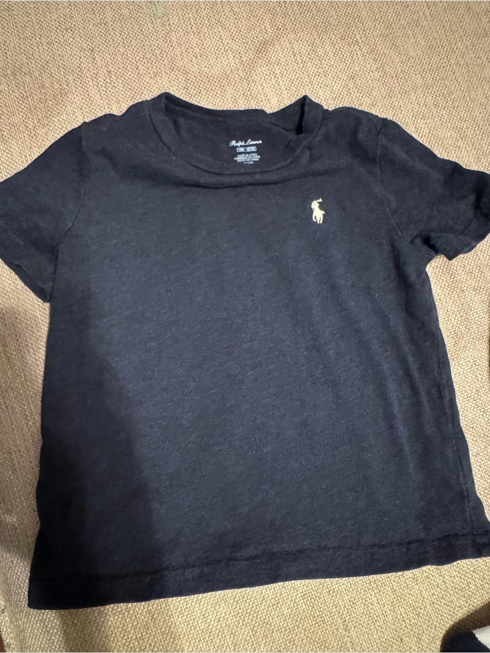 Ralph Lauren Navy  Short Sleeve Shirt Baby Boy 18 months